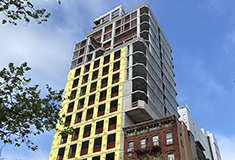 GF55 Architects celebrates topping off of 17-story mixed-use 183 Chrystie St.